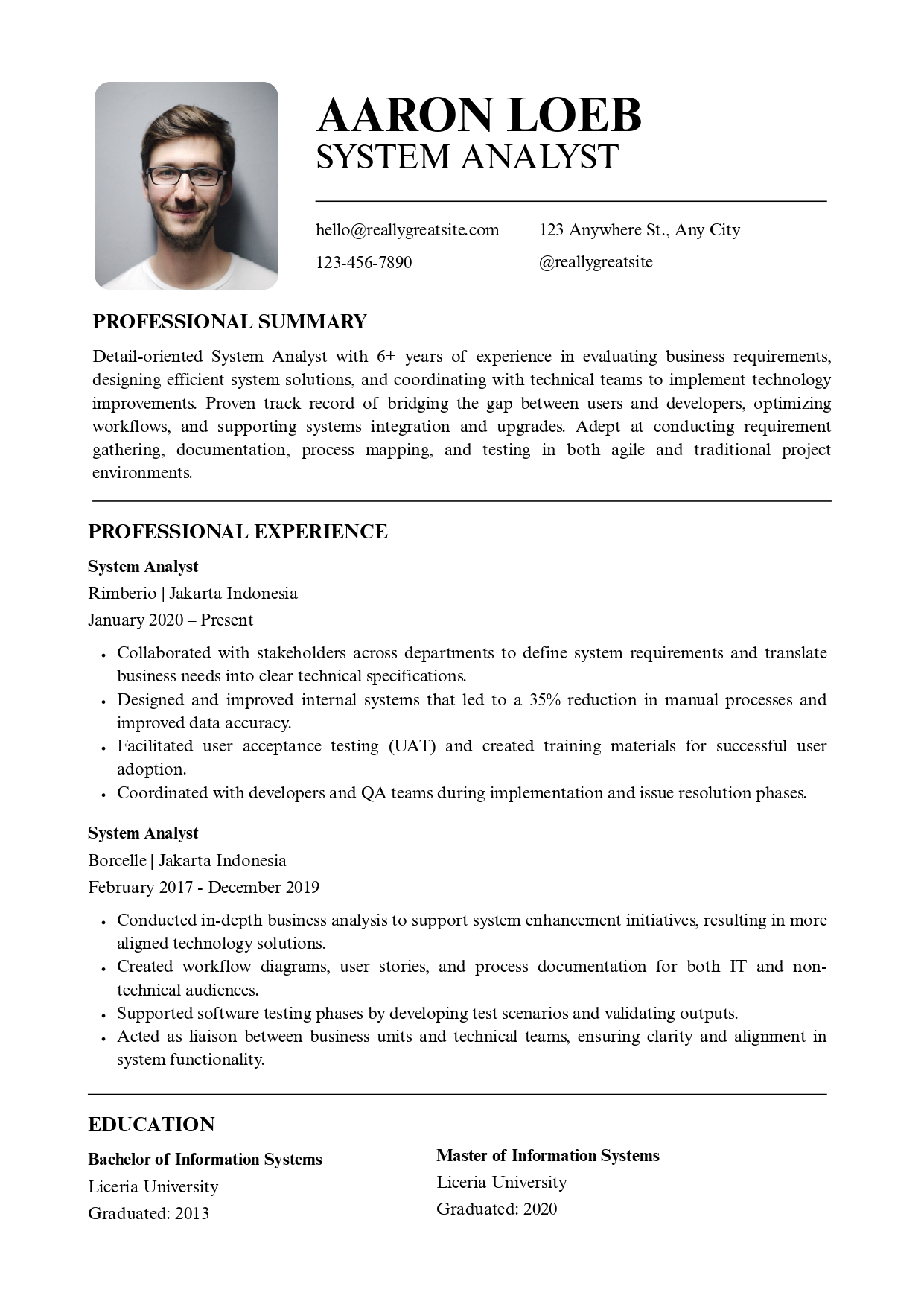 Basic Resume design #16