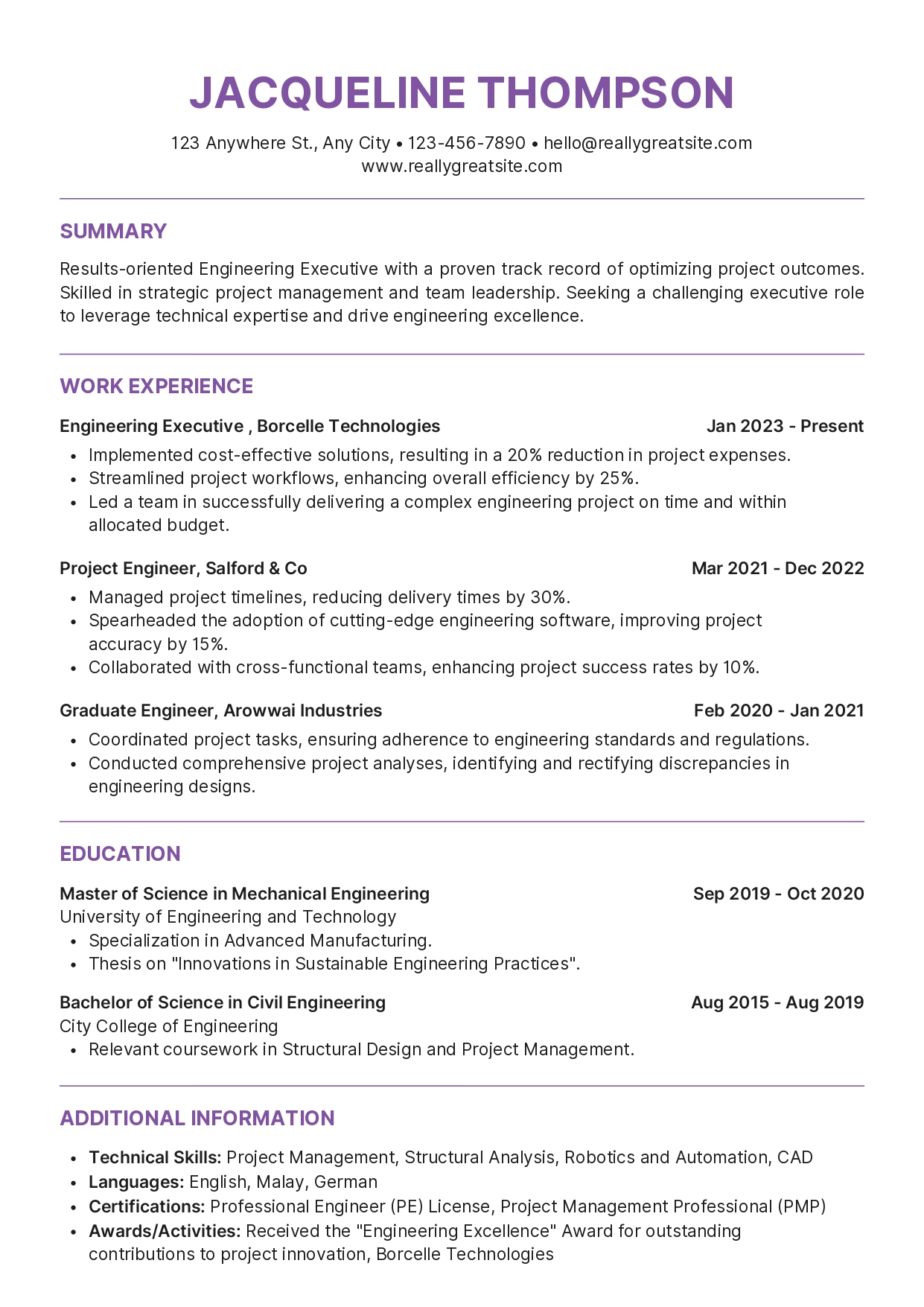 Basic Resume design #18