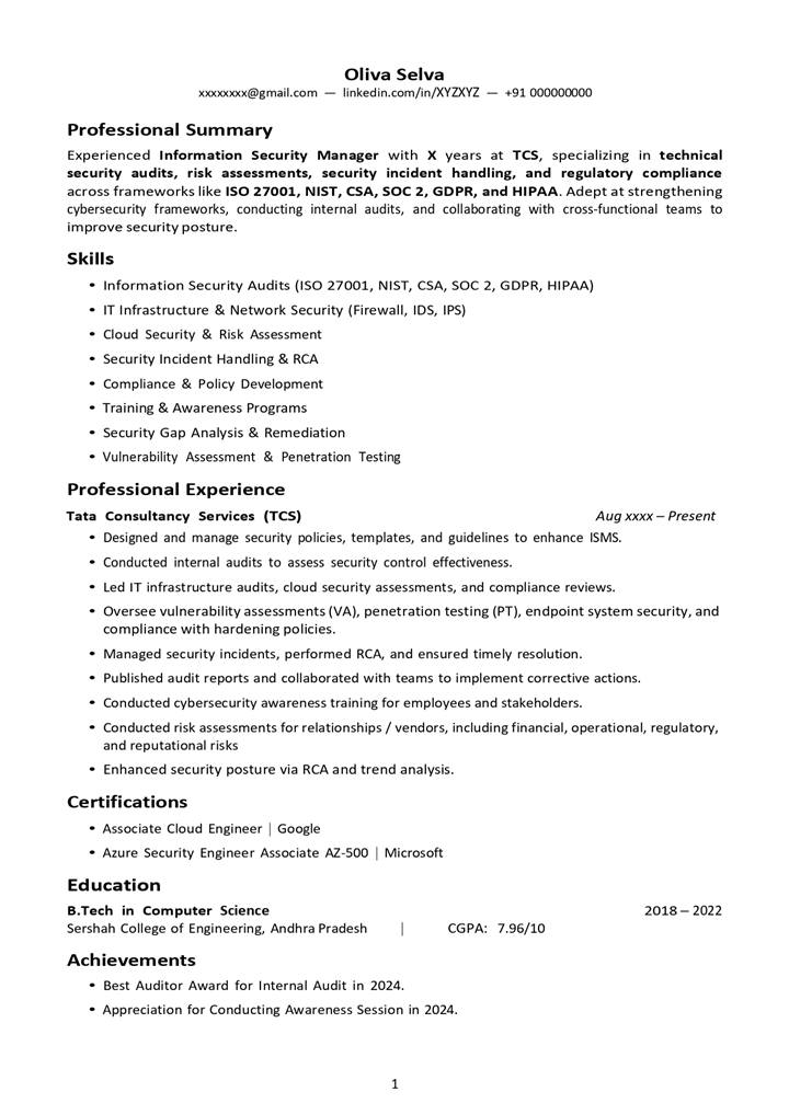 Basic resume design #2