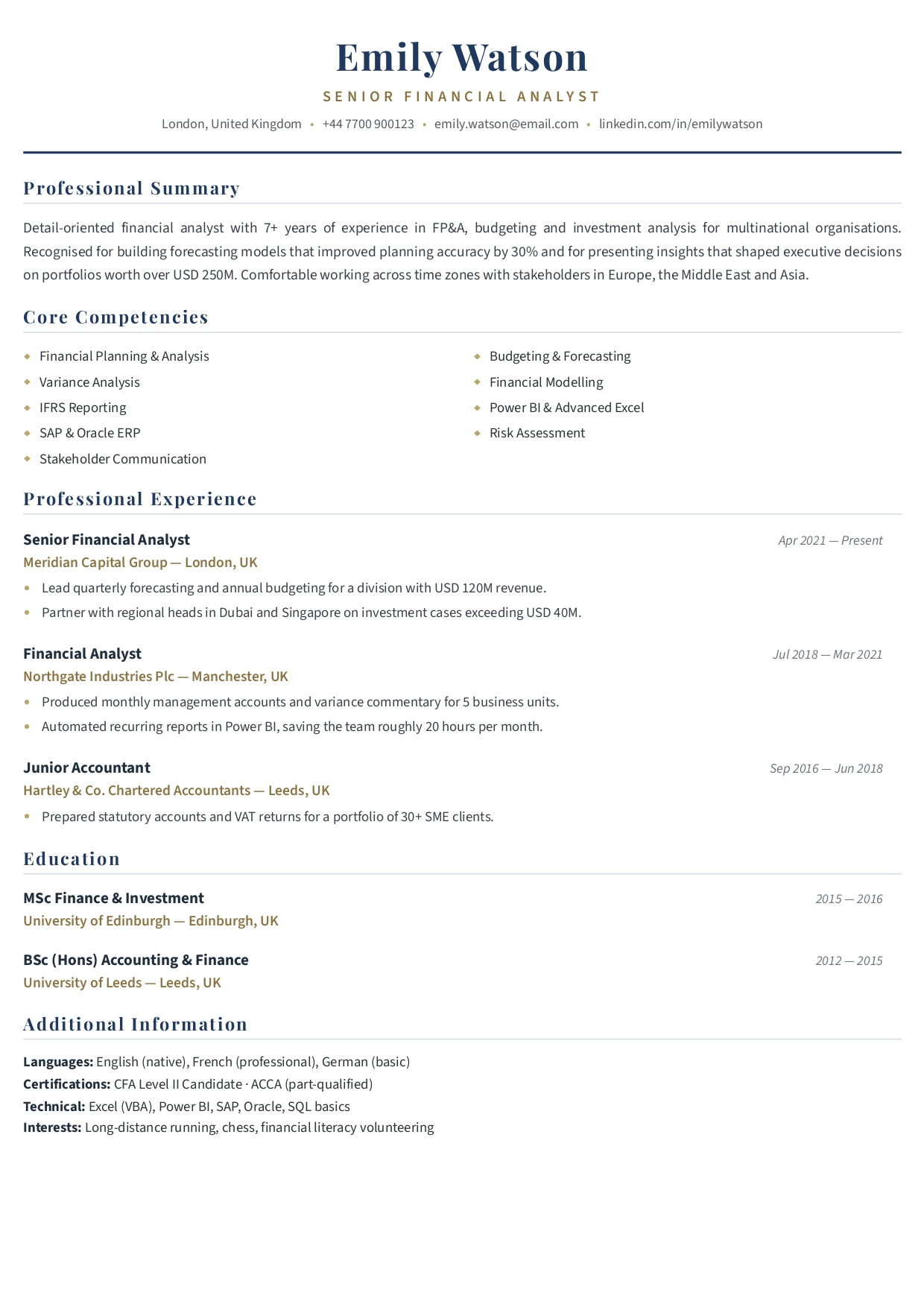 Basic resume design #6