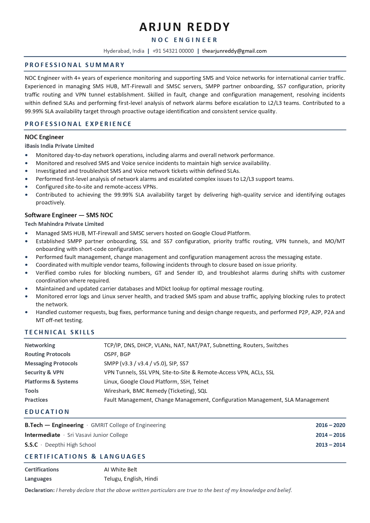 Basic resume design #7