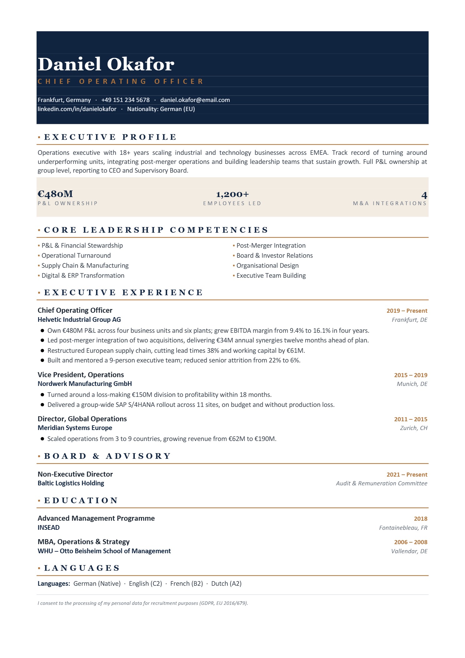 Global resume design #12
