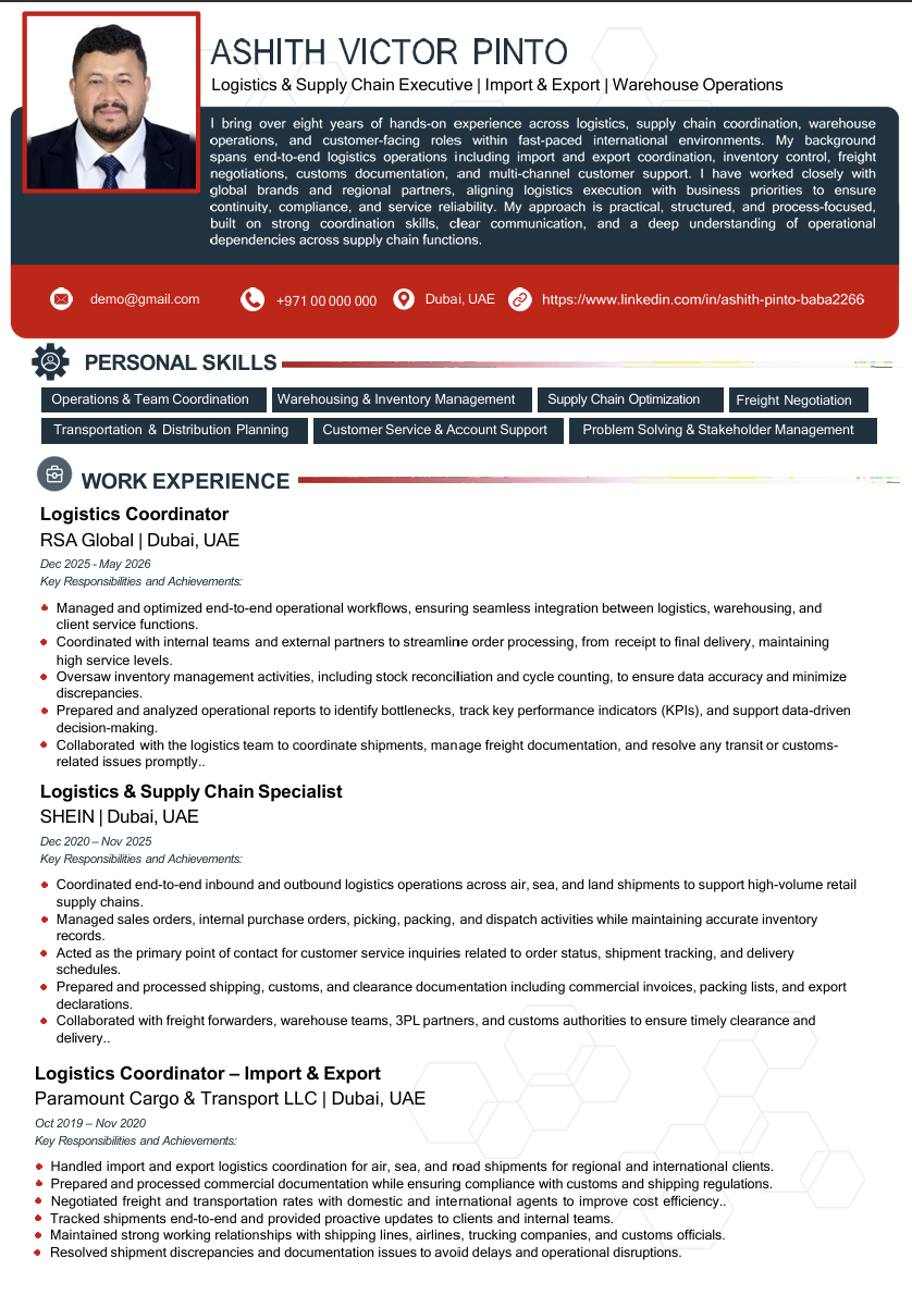 Global resume design #17