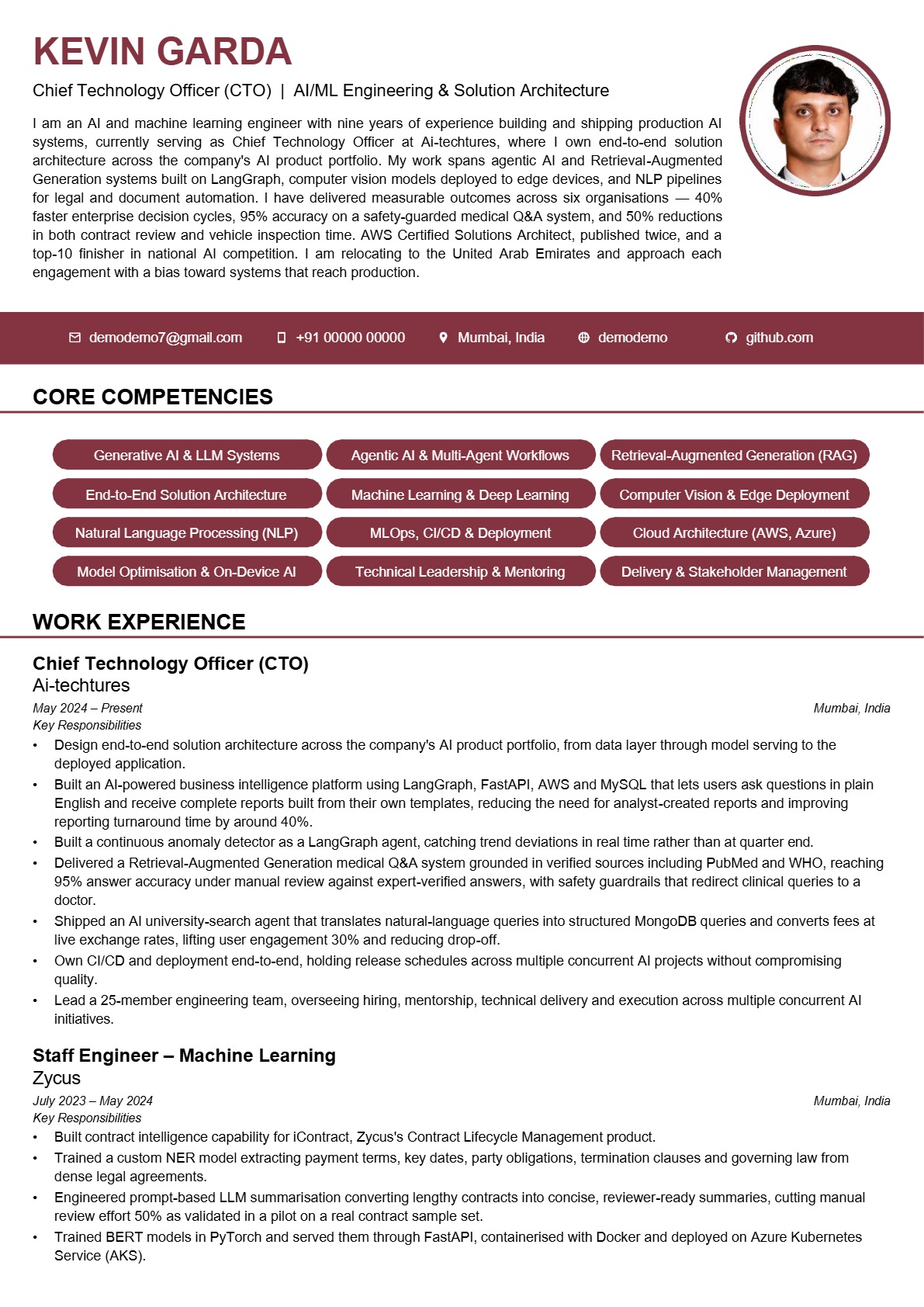 Global resume design #19
