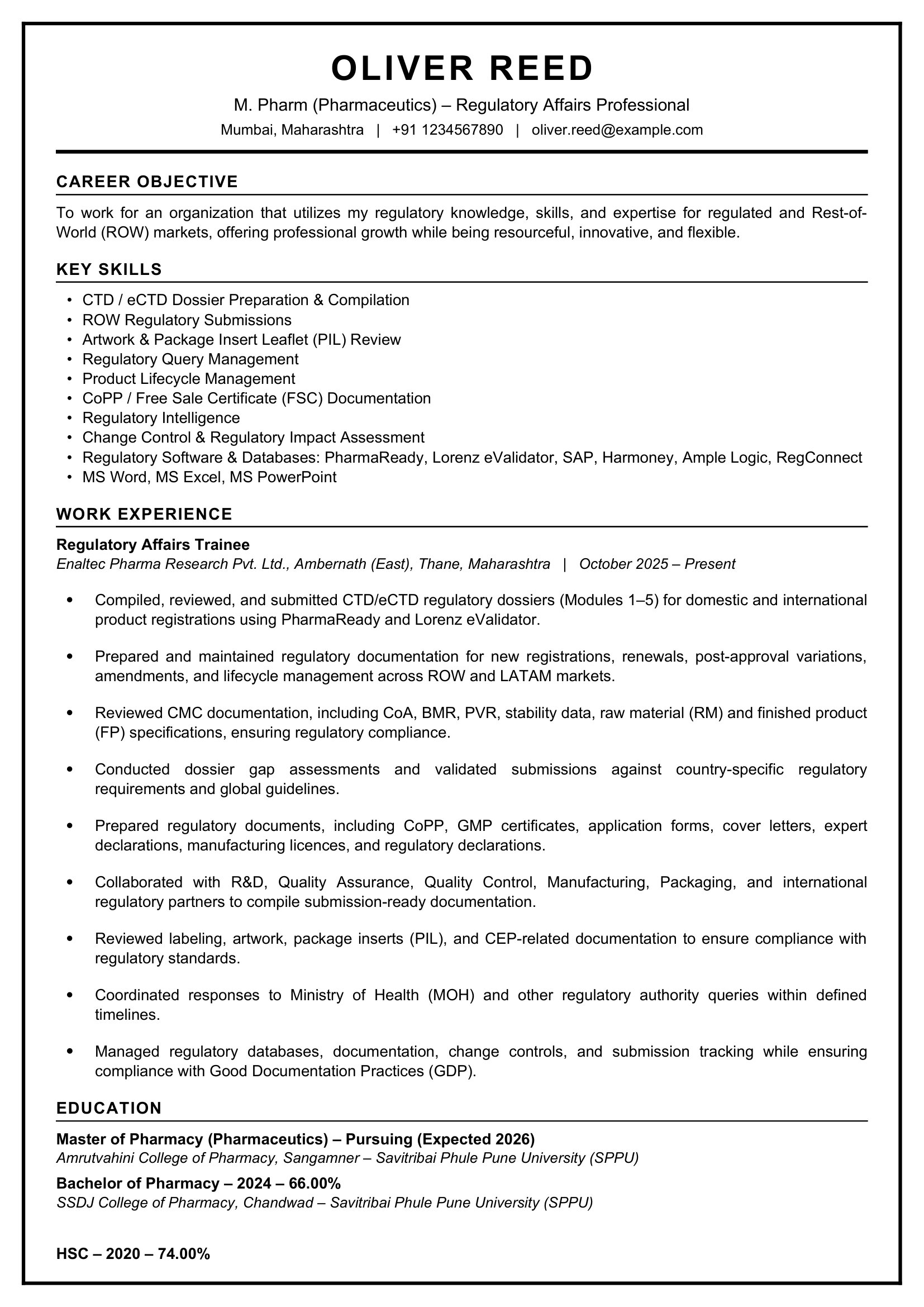 Global resume design #3