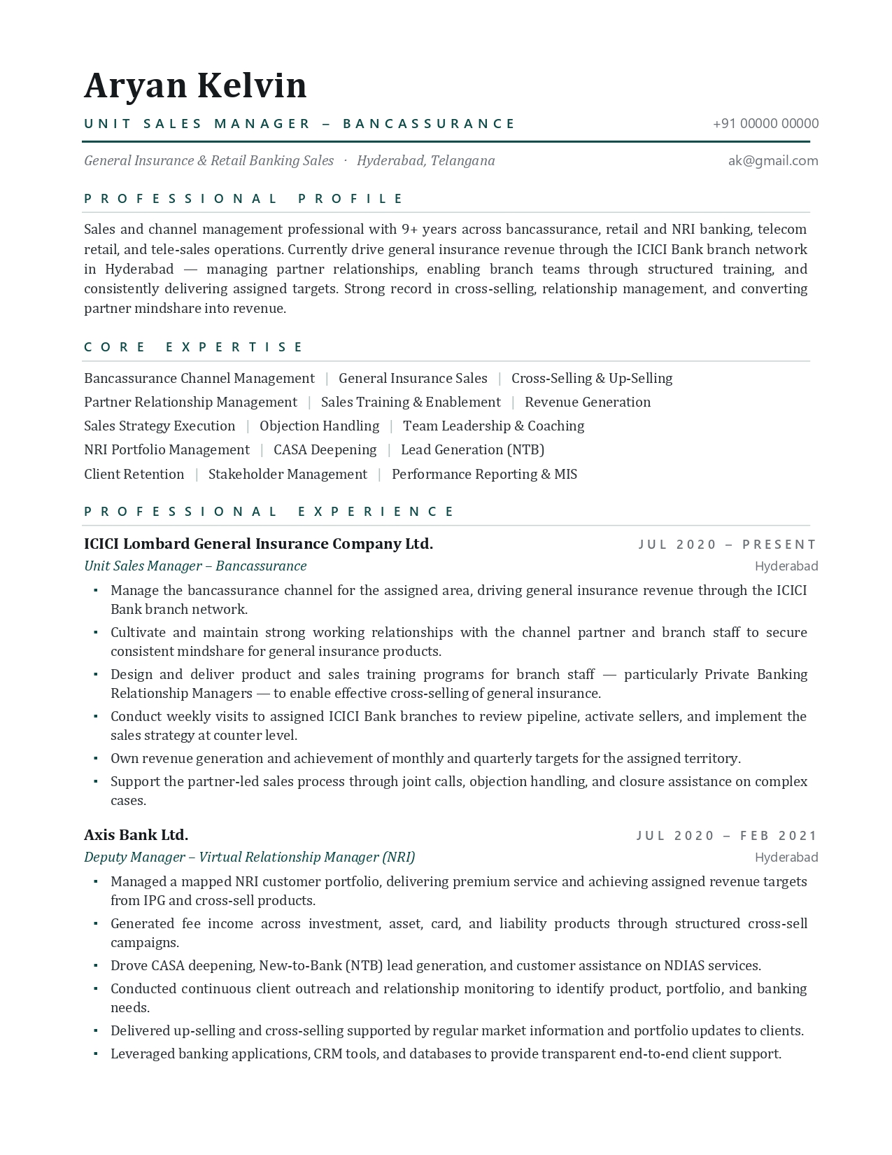 Premium resume design #1
