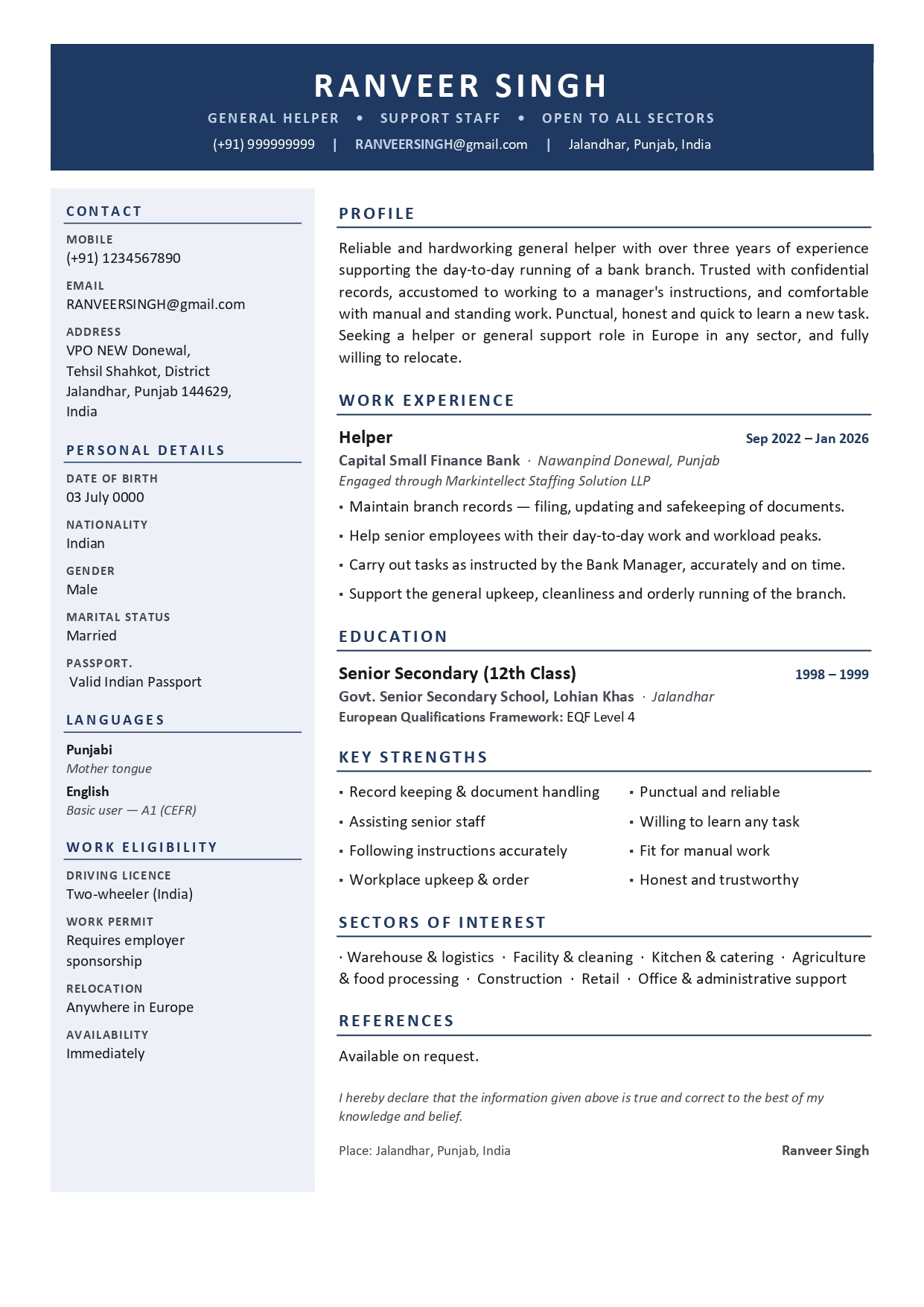 Premium resume design #11