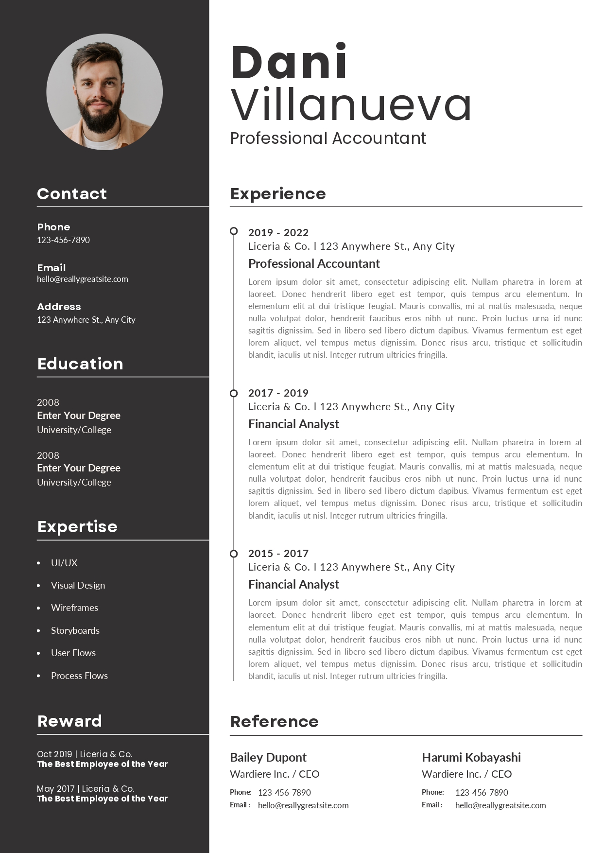 Premium resume design #16