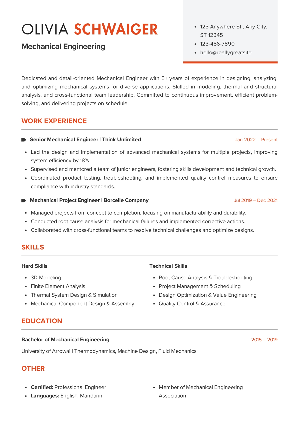 Premium resume design #19