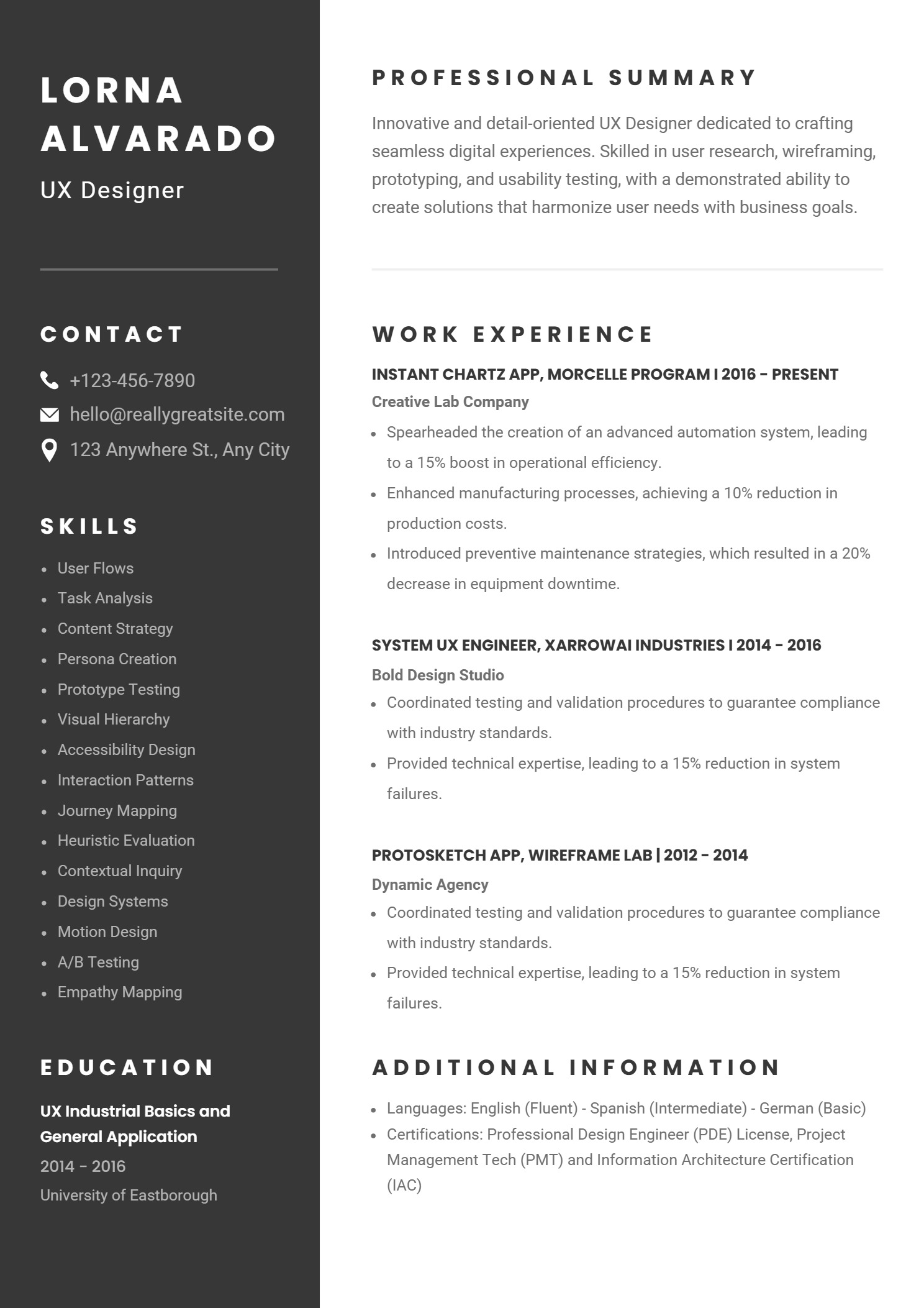 Premium resume design #23