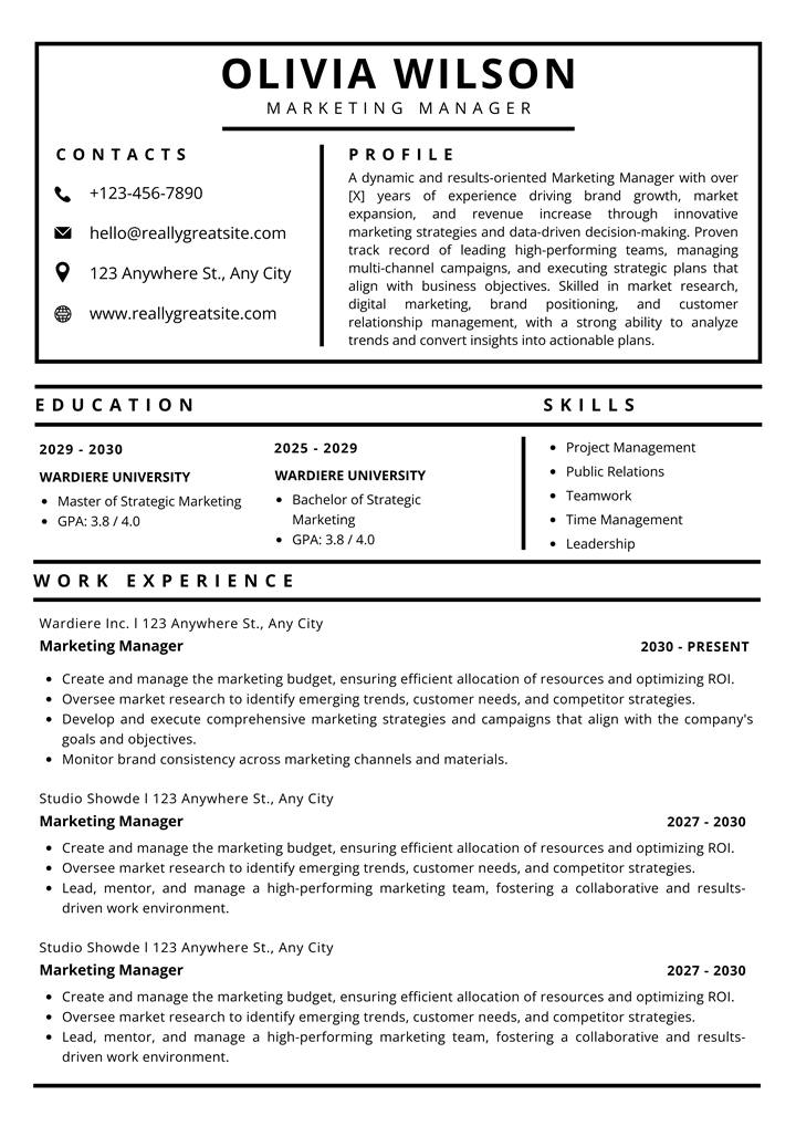 Premium resume design #4