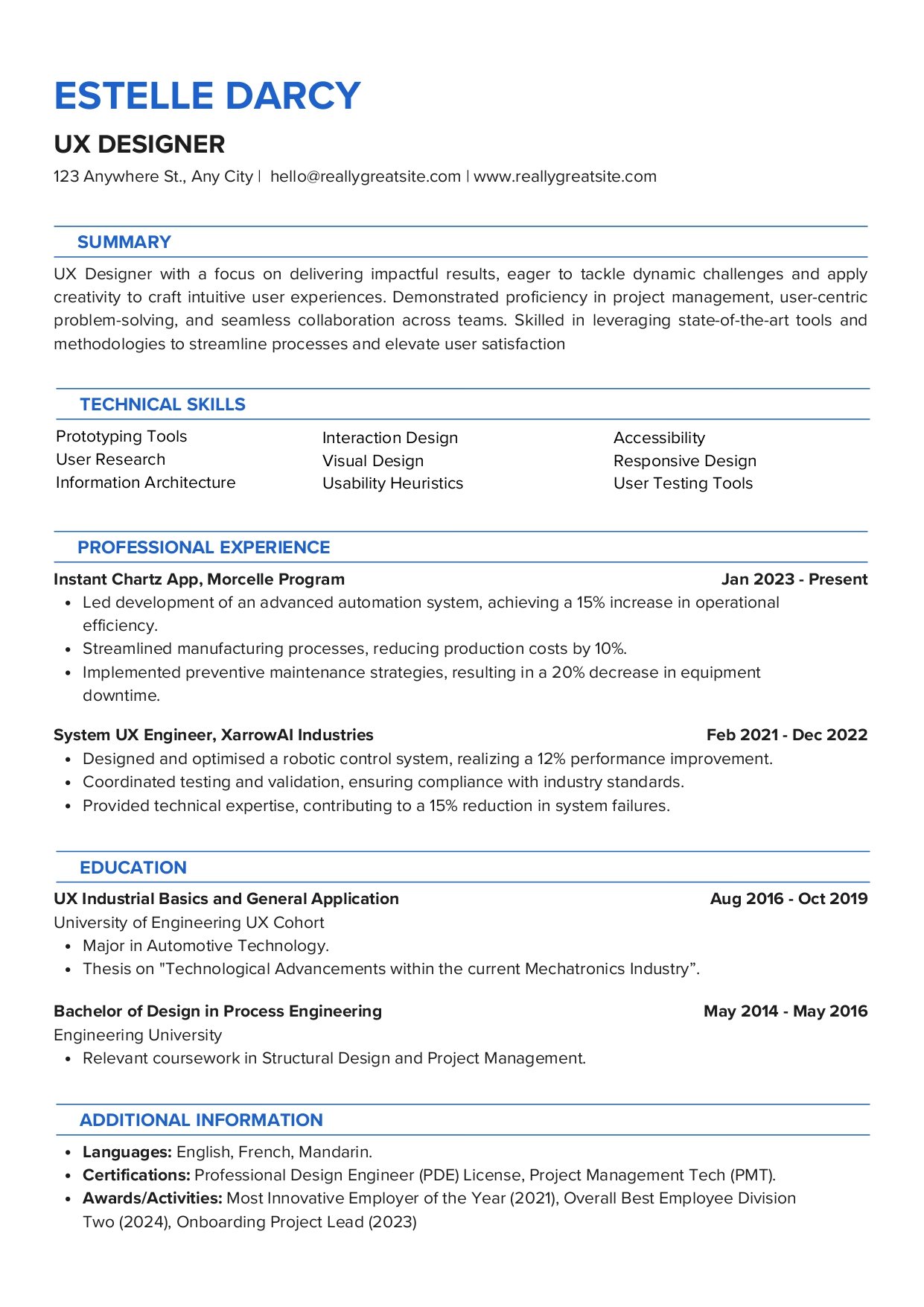 Premium resume design #8